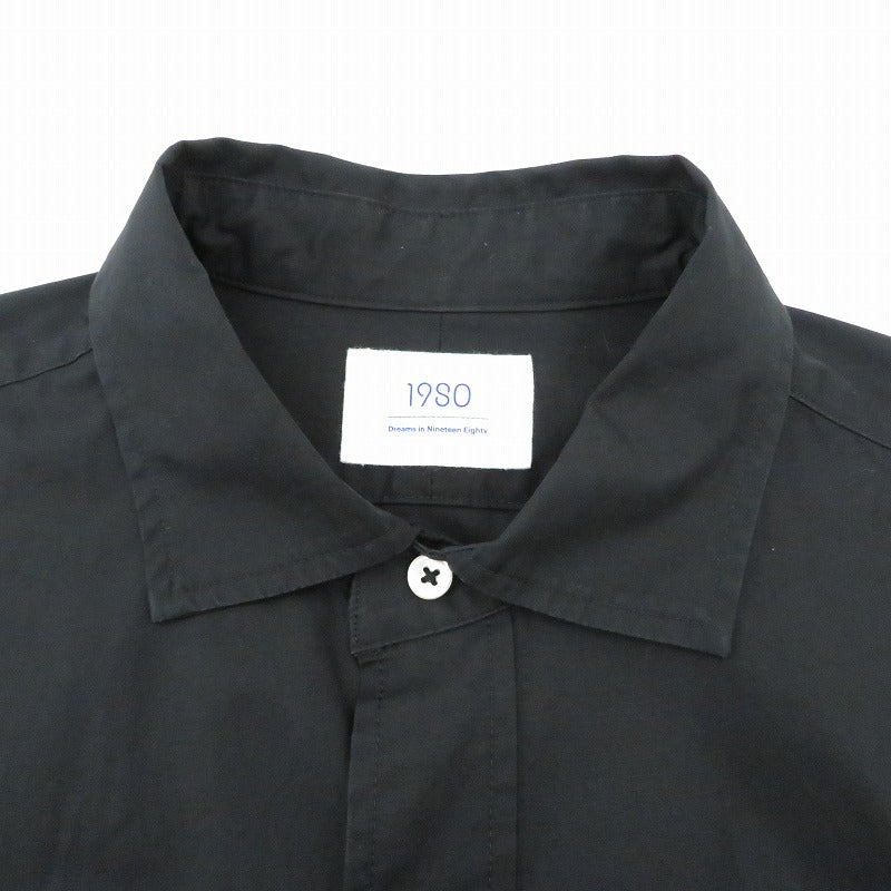 24/7 Oversize Shirt 長袖シャツ 19SO-88 19SO×THOMAS MASON ブラック サイズ：M【瀬戸大橋店】