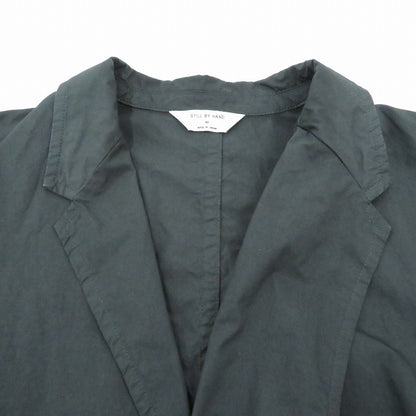 STILL BY HAND | スティルバイハンド Garment-dye 2B jacket ナイロンジャケット JK01251 ブラック サイズ：46【瀬戸大橋店】
