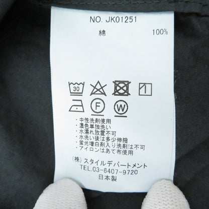 STILL BY HAND | スティルバイハンド Garment-dye 2B jacket ナイロンジャケット JK01251 ブラック サイズ：46【瀬戸大橋店】