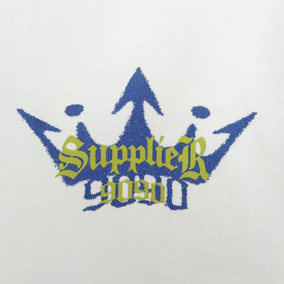 SUPPLIER | サプライヤー 9090 x SUPPLIER King Cross Logo Tee 半袖Ｔシャツ ホワイト サイズ：L【瀬戸大橋店】