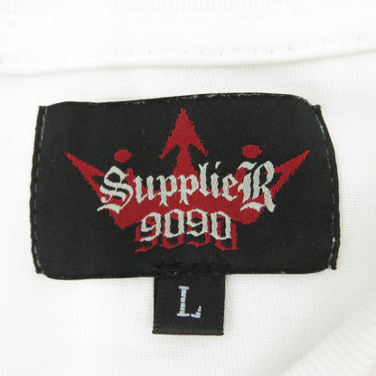 SUPPLIER | サプライヤー 9090 x SUPPLIER King Cross Logo Tee 半袖Ｔシャツ ホワイト サイズ：L【瀬戸大橋店】
