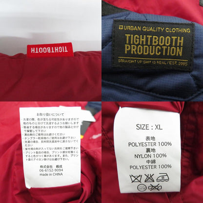TIGHTBOOTH PRODUCTION | タイトブースプロダクション 中綿ベスト リバーシブル サイズ：XL【瀬戸大橋店】