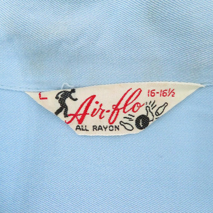 VINTAGE衣料 | ヴィンテージイリョウ レーヨンボーリングシャツ その他トップス ライトブルー サイズ：L【瀬戸大橋店】