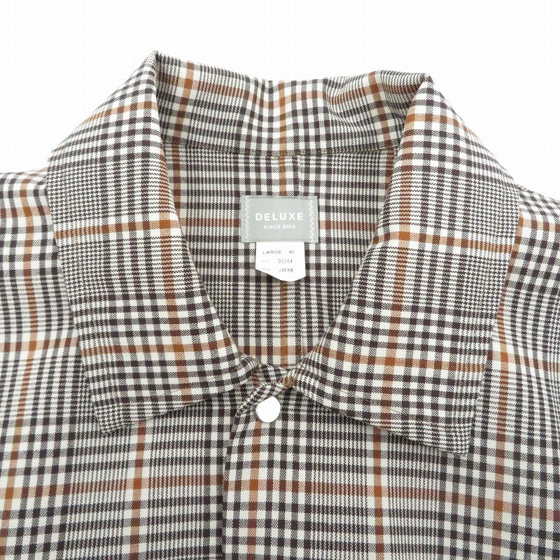 DELUXE CLOTHING | デラックスクロージング その他アウター ジャケット　チェック ブラウン サイズ：L【瀬戸大橋店】