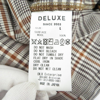 DELUXE CLOTHING | デラックスクロージング その他アウター ジャケット　チェック ブラウン サイズ：L【瀬戸大橋店】