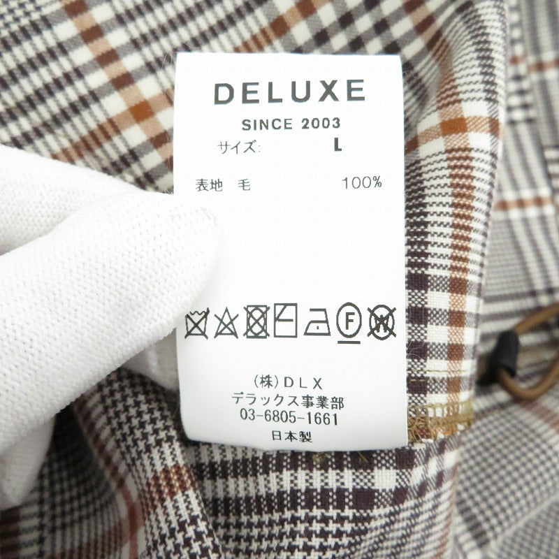 DELUXE CLOTHING | デラックスクロージング その他アウター ジャケット　チェック ブラウン サイズ：L【瀬戸大橋店】
