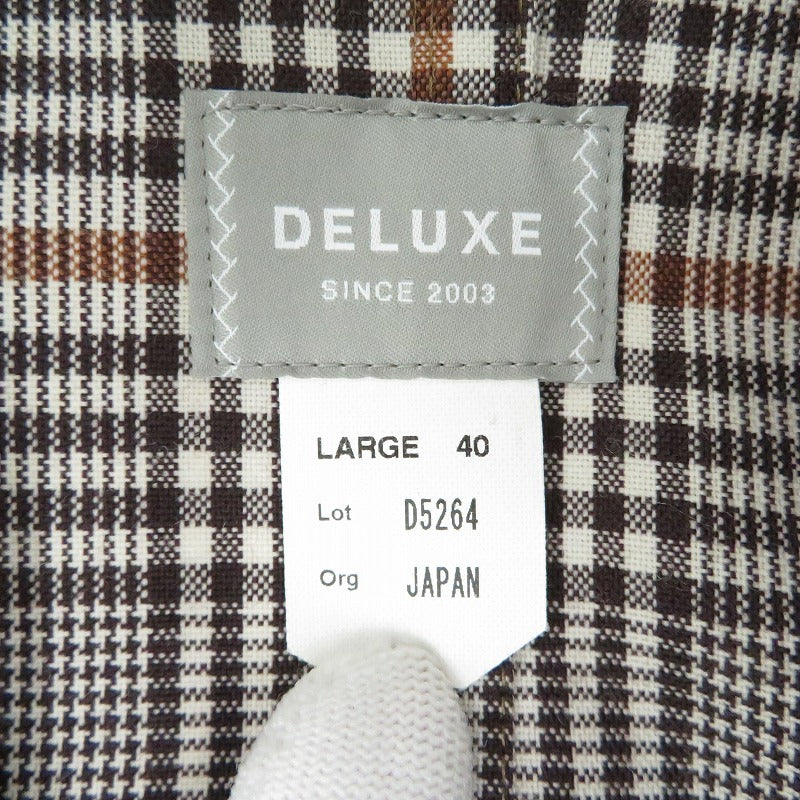 DELUXE CLOTHING | デラックスクロージング その他アウター ジャケット　チェック ブラウン サイズ：L【瀬戸大橋店】