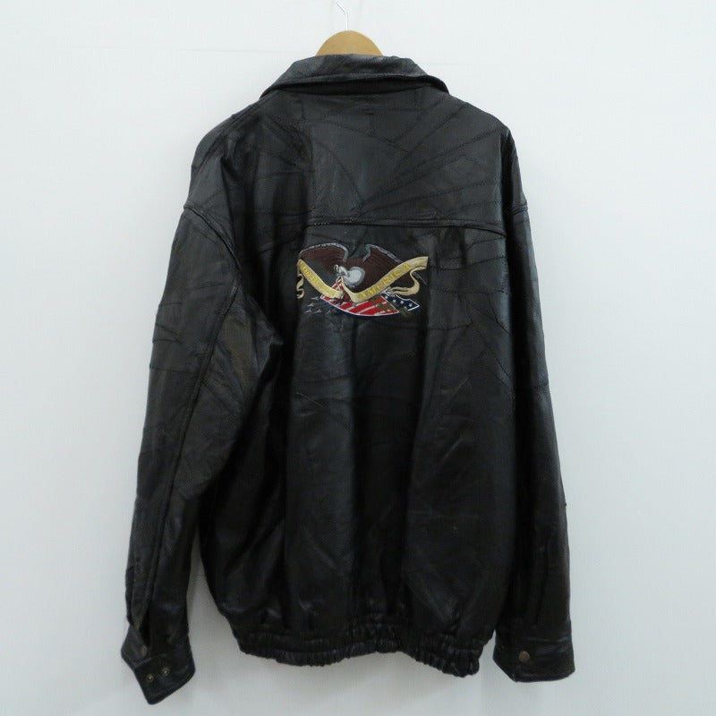 VINTAGE衣料 | ヴィンテージイリョウ パッチワークレザージャケット レザー ブラック サイズ：XXL【瀬戸大橋店】