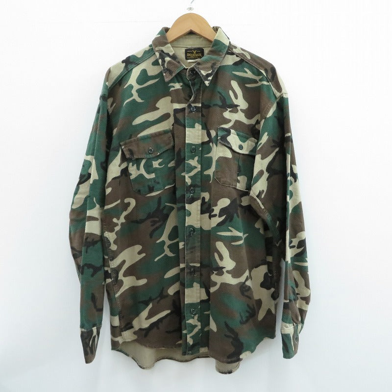 VINTAGE衣料 | ヴィンテージイリョウ USA製/DEERSKIN/ﾊﾝﾃｨﾝｸﾞﾈﾙｼｬﾂ 長袖シャツ カーキ サイズ：L【瀬戸大橋店】