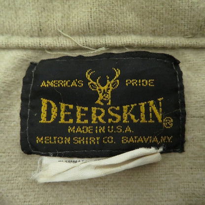 VINTAGE衣料 | ヴィンテージイリョウ USA製/DEERSKIN/ﾊﾝﾃｨﾝｸﾞﾈﾙｼｬﾂ 長袖シャツ カーキ サイズ：L【瀬戸大橋店】