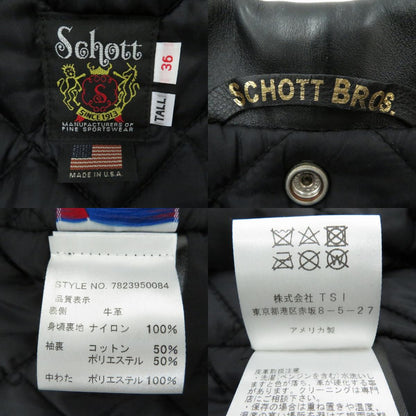 schott | ショット 613UST ONESTAR TALL レザー 7823950084 ブラック サイズ：36【瀬戸大橋店】