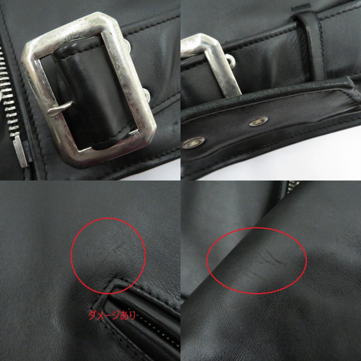schott | ショット 613UST ONESTAR TALL レザー 7823950084 ブラック サイズ：36【瀬戸大橋店】