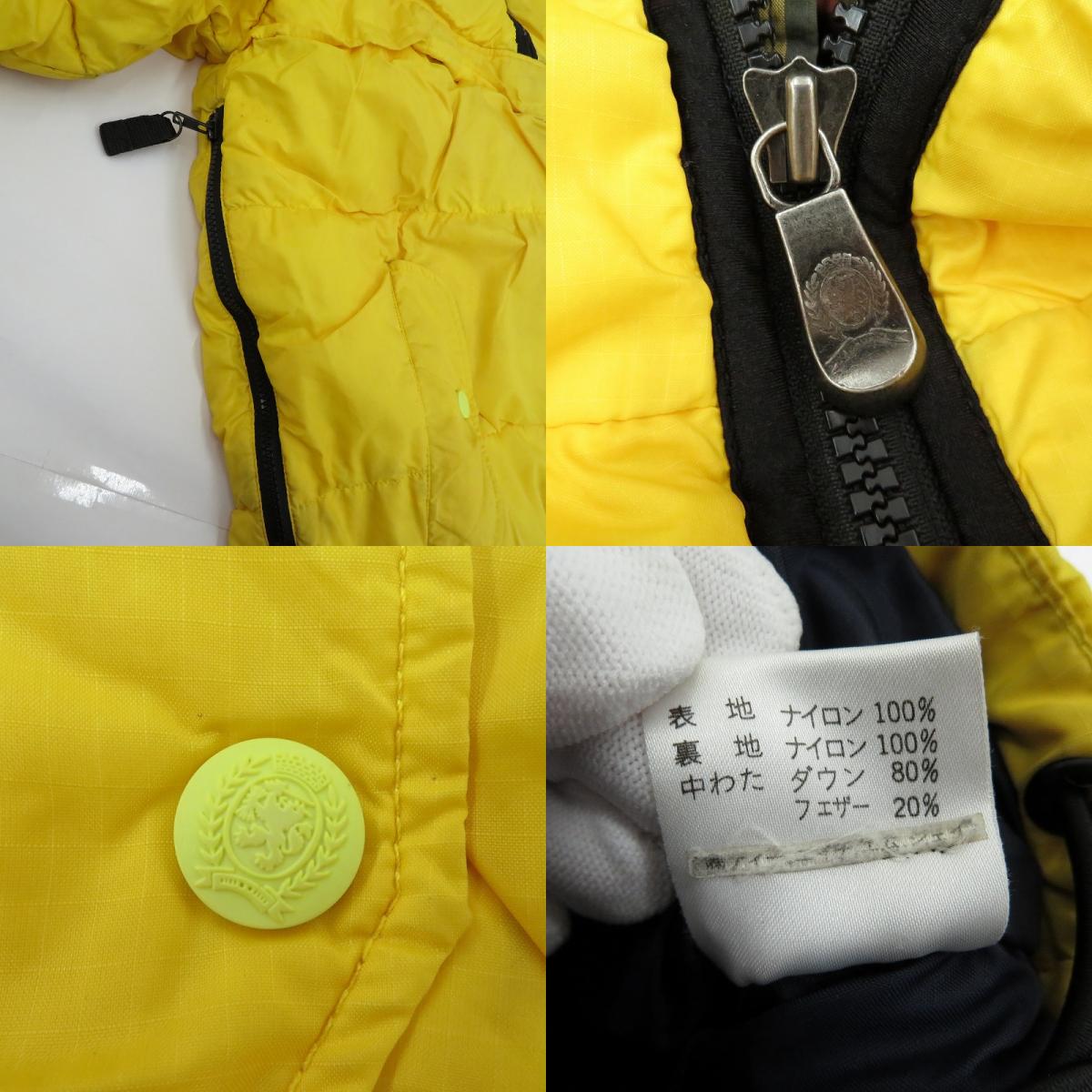 TOMMY HILFIGER | トミーヒルフィガー アノラックダウン ダウンジャケット イエロー サイズ：XL【瀬戸大橋店】