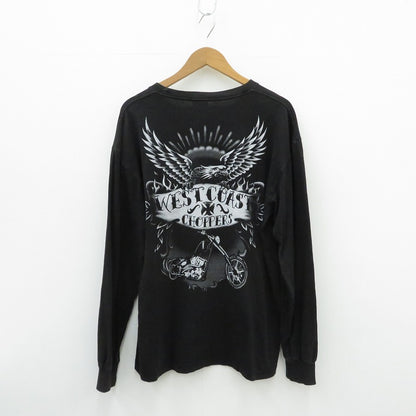 WEST COAST CHOPPERS | ウエストコーストチョッパーズ 両面イーグルプリントL/S TEE 長袖Ｔシャツ ブラック サイズ：L【瀬戸大橋店】