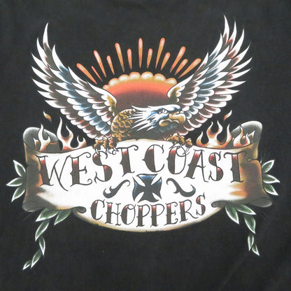 WEST COAST CHOPPERS | ウエストコーストチョッパーズ 両面イーグルプリントL/S TEE 長袖Ｔシャツ ブラック サイズ：L【瀬戸大橋店】