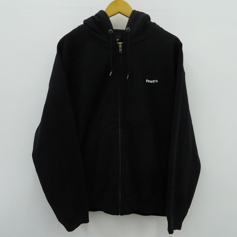 HUF | ハフ eightynine FULL ZIP HOODIE パーカー FL80098HO25 ブラック サイズ：L【瀬戸大橋店】