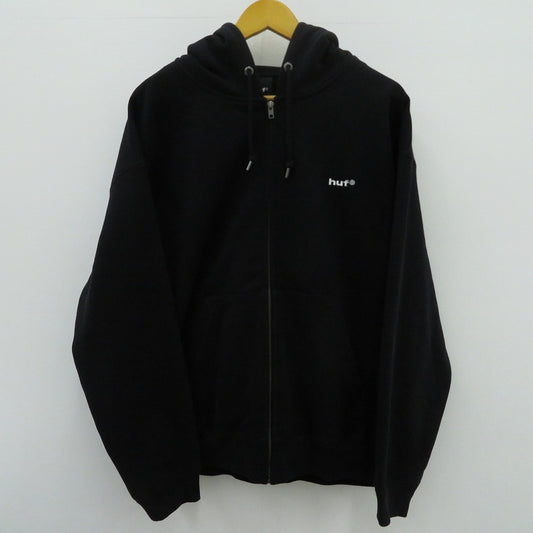 HUF | ハフ eightynine FULL ZIP HOODIE パーカー FL80098HO25 ブラック サイズ：L【瀬戸大橋店】