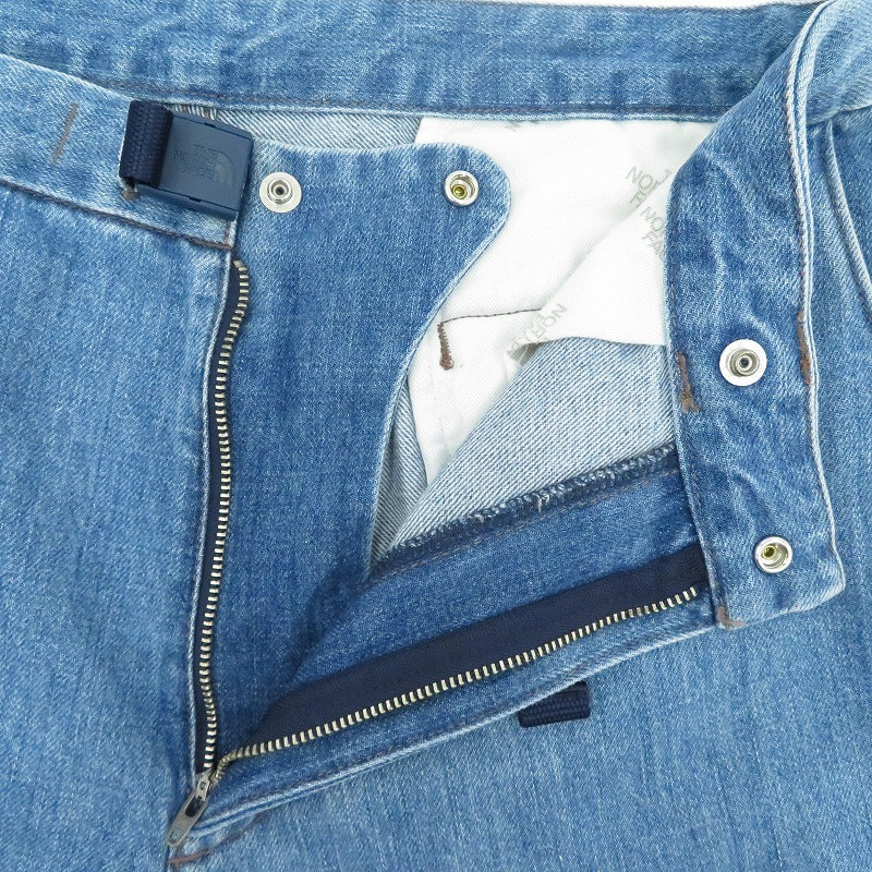 THE NORTH FACE PURPLE LABEL | ザノースフェイスパープルレーベル Denim Wide Tapered Pants デニムパンツ NT5311N ブルー サイズ：30【瀬戸大橋店】