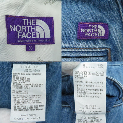 THE NORTH FACE PURPLE LABEL | ザノースフェイスパープルレーベル Denim Wide Tapered Pants デニムパンツ NT5311N ブルー サイズ：30【瀬戸大橋店】