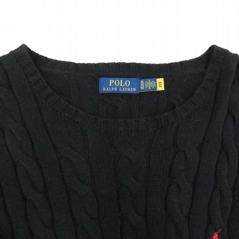 POLO RALPH LAUREN | ポロ・ラルフローレン ニット ブラック サイズ：XL【瀬戸大橋店】