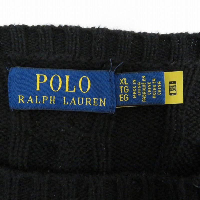 POLO RALPH LAUREN | ポロ・ラルフローレン ニット ブラック サイズ：XL【瀬戸大橋店】