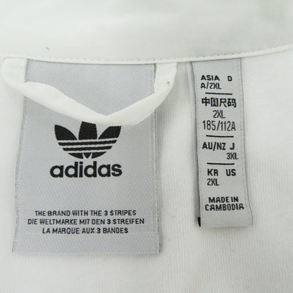 adidas Originals | アディダスオリジナルス ｱﾃﾞｨｶﾗｰｳｰﾌﾞﾝﾌｧｲﾔｰﾊﾞｰﾄﾞﾄﾗｯｸﾄｯﾌﾟ ナイロンジャケット JY1328 サイズ:3XL ホワイト【瀬戸大橋店】