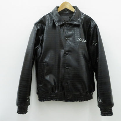 SECRET Star Jacket レザー ブラック サイズ：M【瀬戸大橋店】