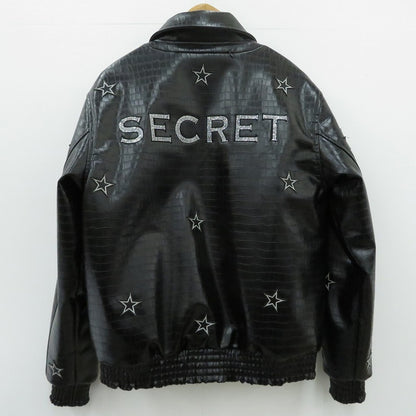 SECRET Star Jacket レザー ブラック サイズ：M【瀬戸大橋店】