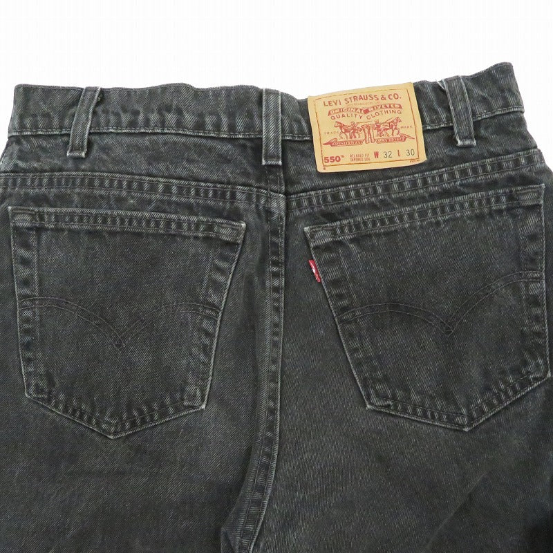 【中古】Levi's | リーバイス 550先染め デニムパンツ 00550-0260 ブラック サイズ：32【瀬戸大橋店】