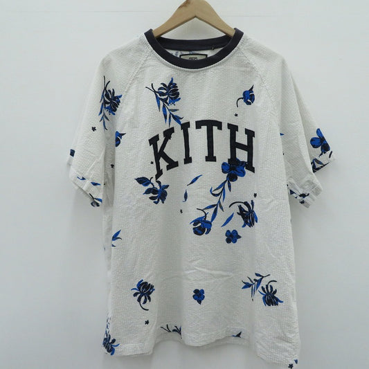 KITH | キース ｼｱｻｯｶｰ ﾌﾛｰﾗﾙ 半袖Ｔシャツ ホワイト サイズ：M【瀬戸大橋店】