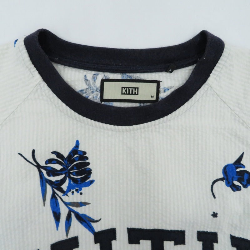 KITH | キース ｼｱｻｯｶｰ ﾌﾛｰﾗﾙ 半袖Ｔシャツ ホワイト サイズ：M【瀬戸大橋店】