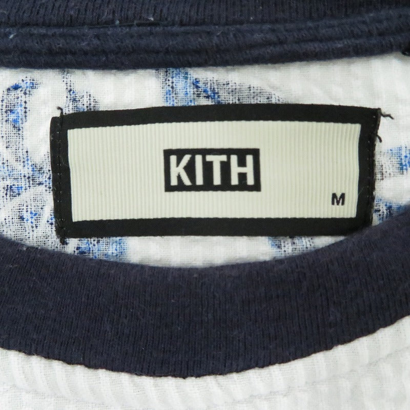 KITH | キース ｼｱｻｯｶｰ ﾌﾛｰﾗﾙ 半袖Ｔシャツ ホワイト サイズ：M【瀬戸大橋店】