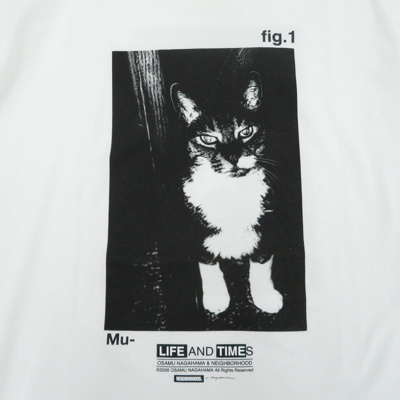 NEIGHBORHOOD | ネイバーフッド OSAMU NAGAHAMA . TEE SS-2 半袖Ｔシャツ 261PCNON-ST02 ホワイト サイズ：L【瀬戸大橋店】