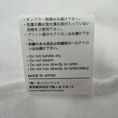 NEIGHBORHOOD | ネイバーフッド OSAMU NAGAHAMA . TEE SS-2 半袖Ｔシャツ 261PCNON-ST02 ホワイト サイズ：L【瀬戸大橋店】