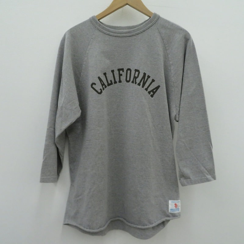 STANDARD CALIFORNIA | スタンダードカリフォルニア Heavyweight Logo Baseball T 半袖Ｔシャツ グレー サイズ：M【瀬戸大橋店】