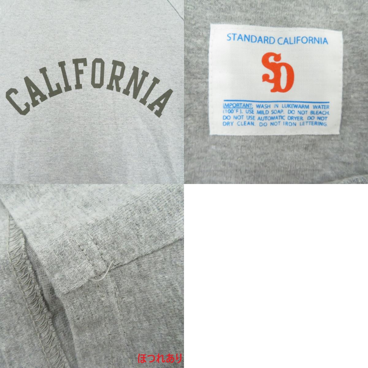 STANDARD CALIFORNIA | スタンダードカリフォルニア Heavyweight Logo Baseball T 半袖Ｔシャツ グレー サイズ：M【瀬戸大橋店】