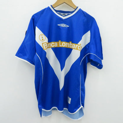 UMBRO | アンブロ Brescia Calcio 半袖シャツ ゲームシャツ ブルー サイズ：S【瀬戸大橋店】