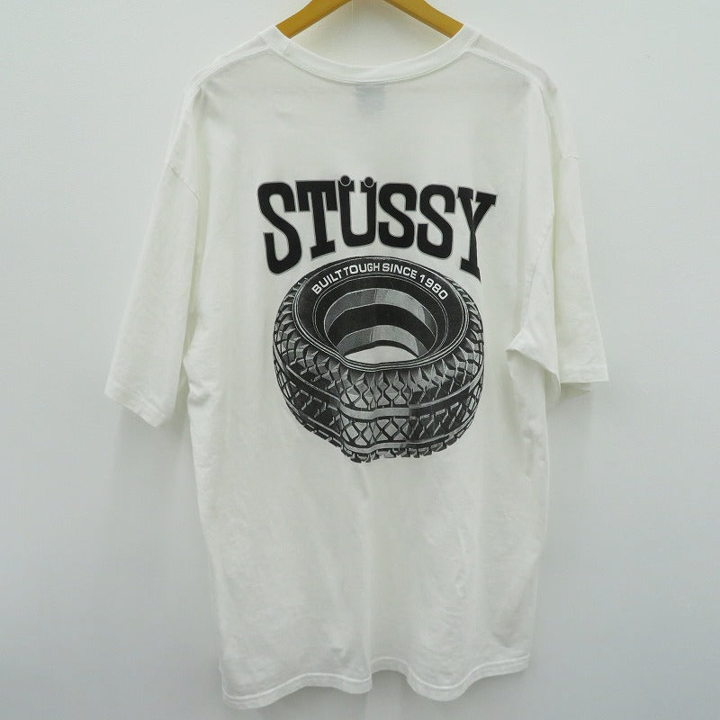 STUSSY | ステューシー Tough Tread Tee 半袖Ｔシャツ ホワイト サイズ：XL【瀬戸大橋店】