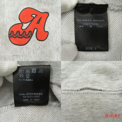 MUTA MARINE | ムータマリン College Logo Hooded Sweatshirt パーカー MMAC-MA2205 ×ACANTHUS グレー サイズ：5【瀬戸大橋店】